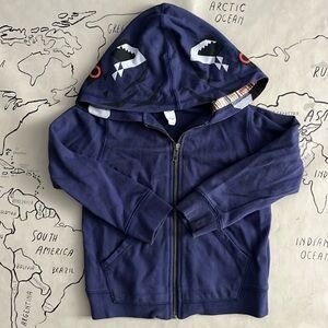 Tea collection zip up hoodie with fox face size 3T